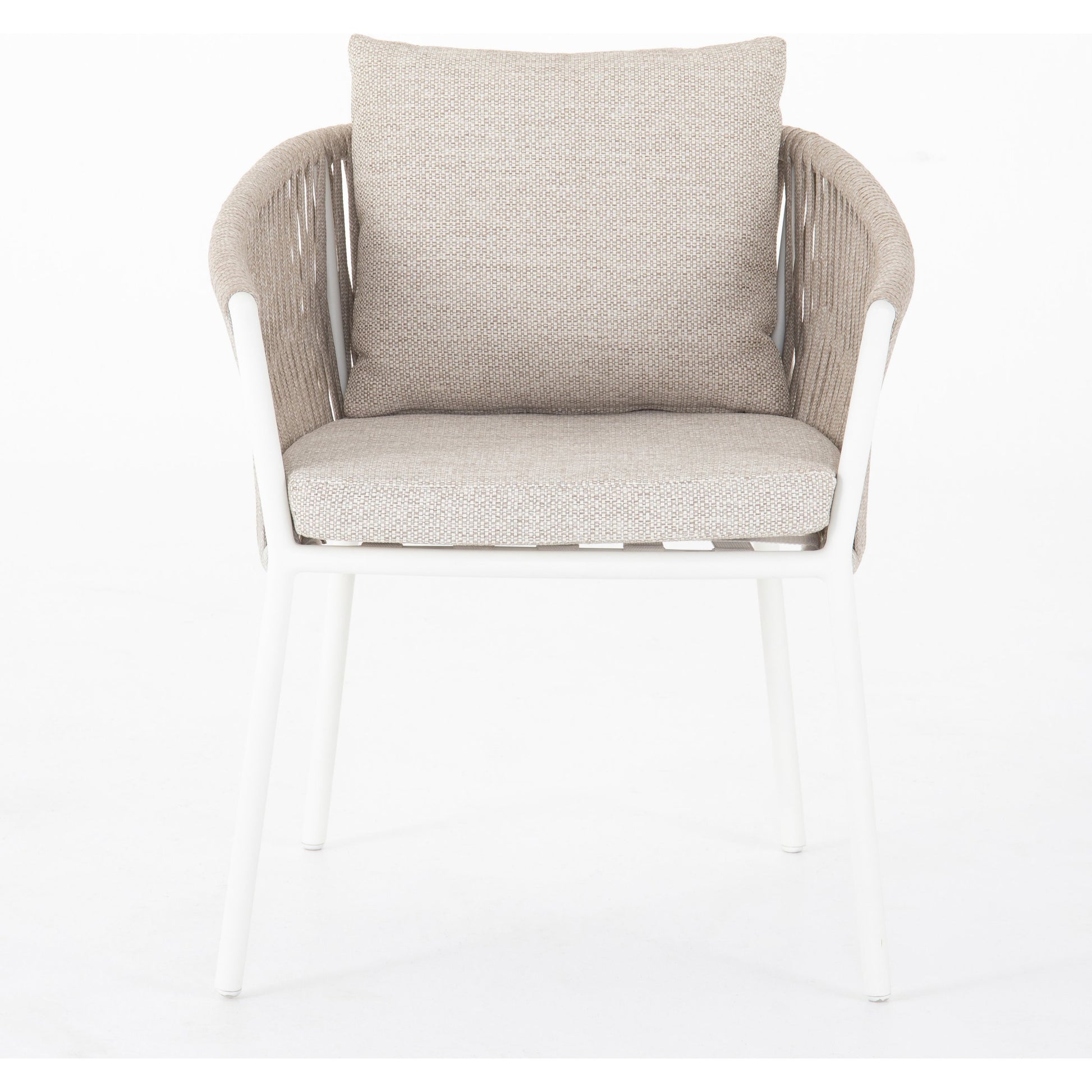 Porto Outdoor Dining Chair by Four Hands. Made from 100% olefin, aluminum, 100% polypropylene in a modern style.