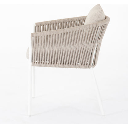 Porto Outdoor Dining Chair by Four Hands. Made from 100% olefin, aluminum, 100% polypropylene in a modern style.