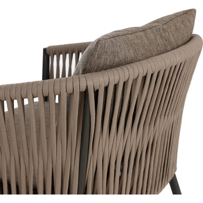 Porto Outdoor Dining Chair by Four Hands. Made from 100% olefin, aluminum, 100% polypropylene in a modern style.