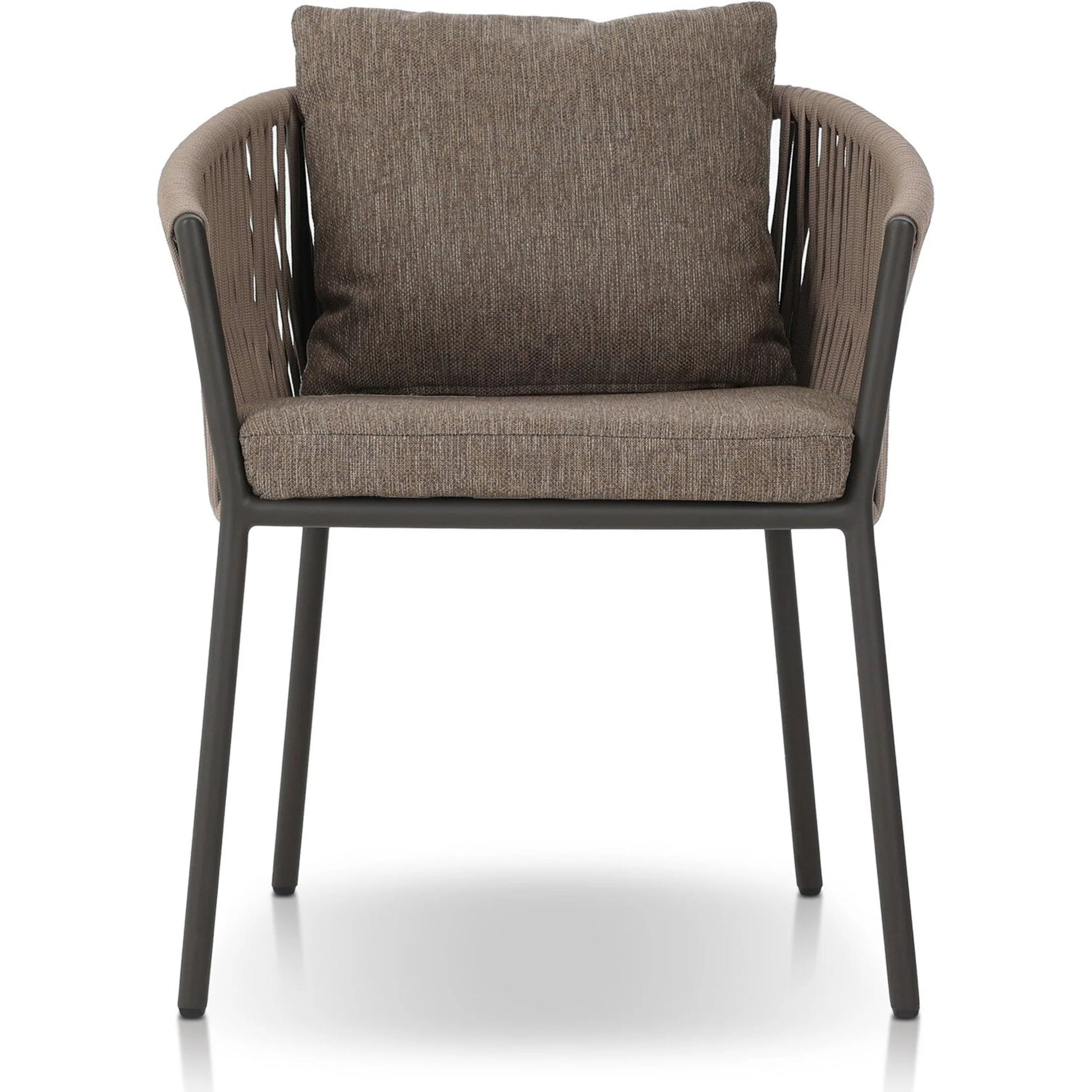 Porto Outdoor Dining Chair by Four Hands. Made from 100% olefin, aluminum, 100% polypropylene in a modern style.