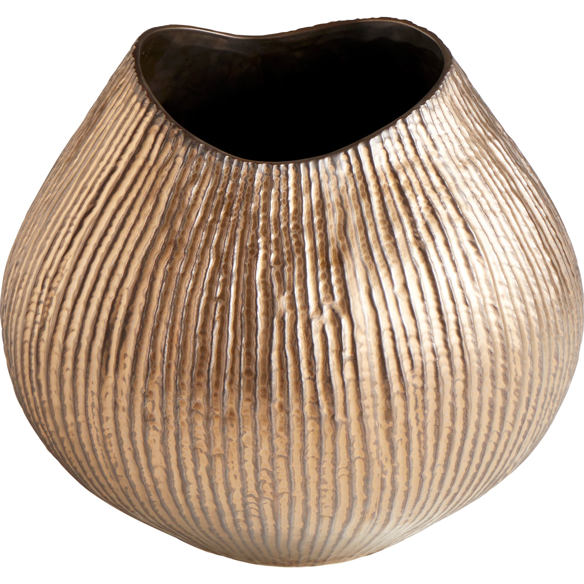 Arpeggi Candleholder by Cyan Design in gold. Made from ceramic in a eclectic & global style.