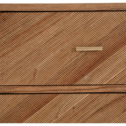 Caspian 6 Drawer Dresser by Four Hands. Made from ash veneer, resawn, iron in a eclectic & global style.