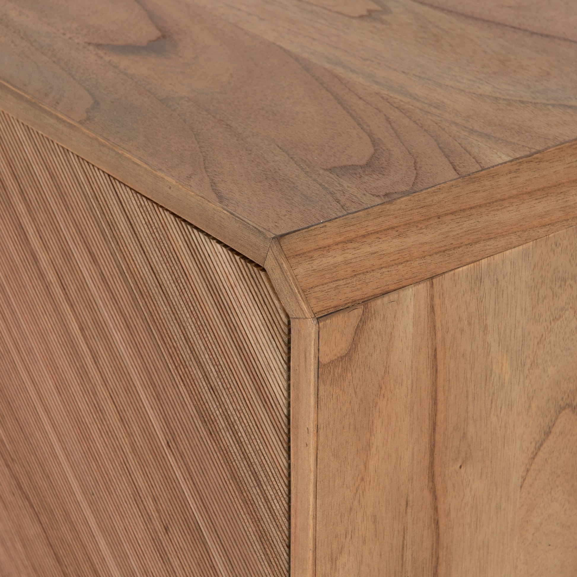 Caspian Sideboard by Four Hands. Made from ash veneer, resawn, iron in a eclectic & global style.