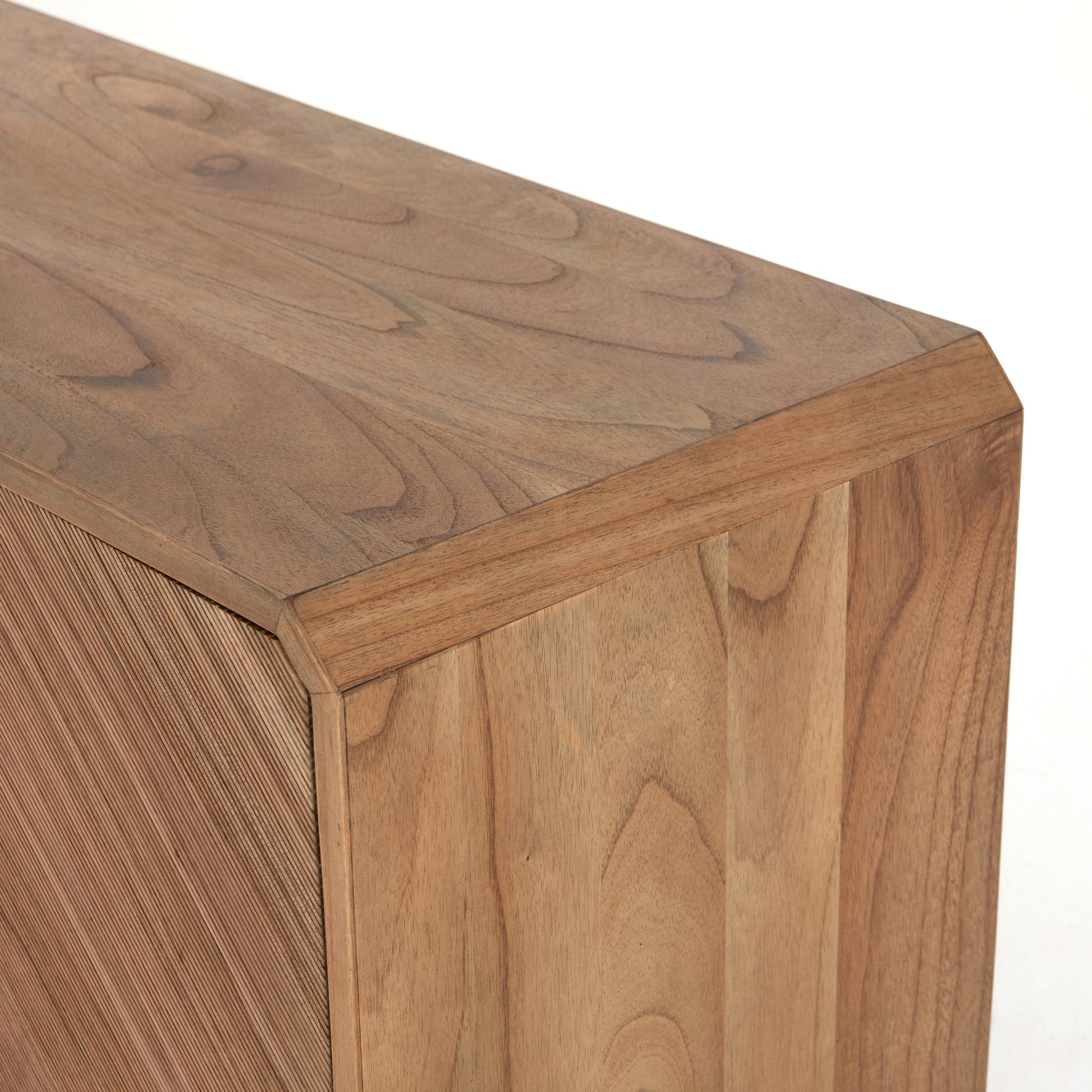 Caspian Sideboard by Four Hands. Made from ash veneer, resawn, iron in a eclectic & global style.