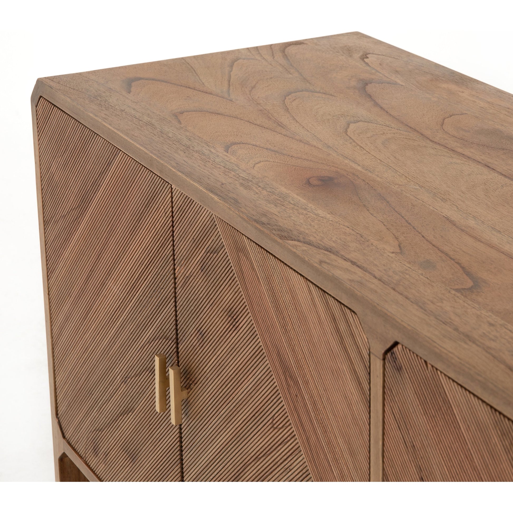 Caspian Sideboard by Four Hands. Made from ash veneer, resawn, iron in a eclectic & global style.
