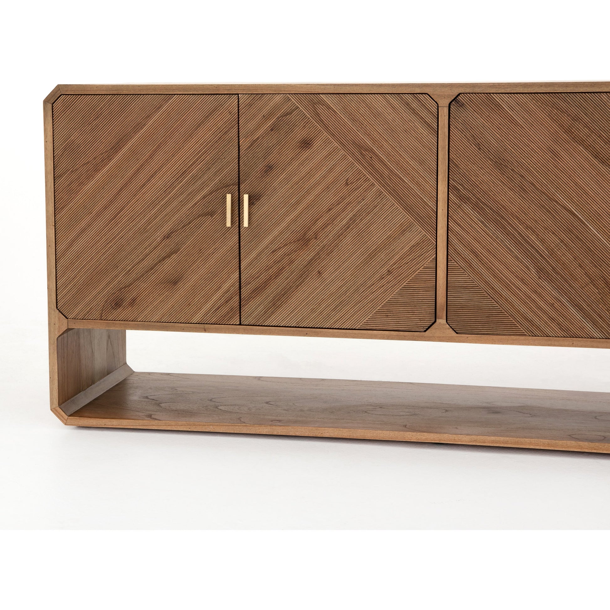 Caspian Sideboard by Four Hands. Made from ash veneer, resawn, iron in a eclectic & global style.