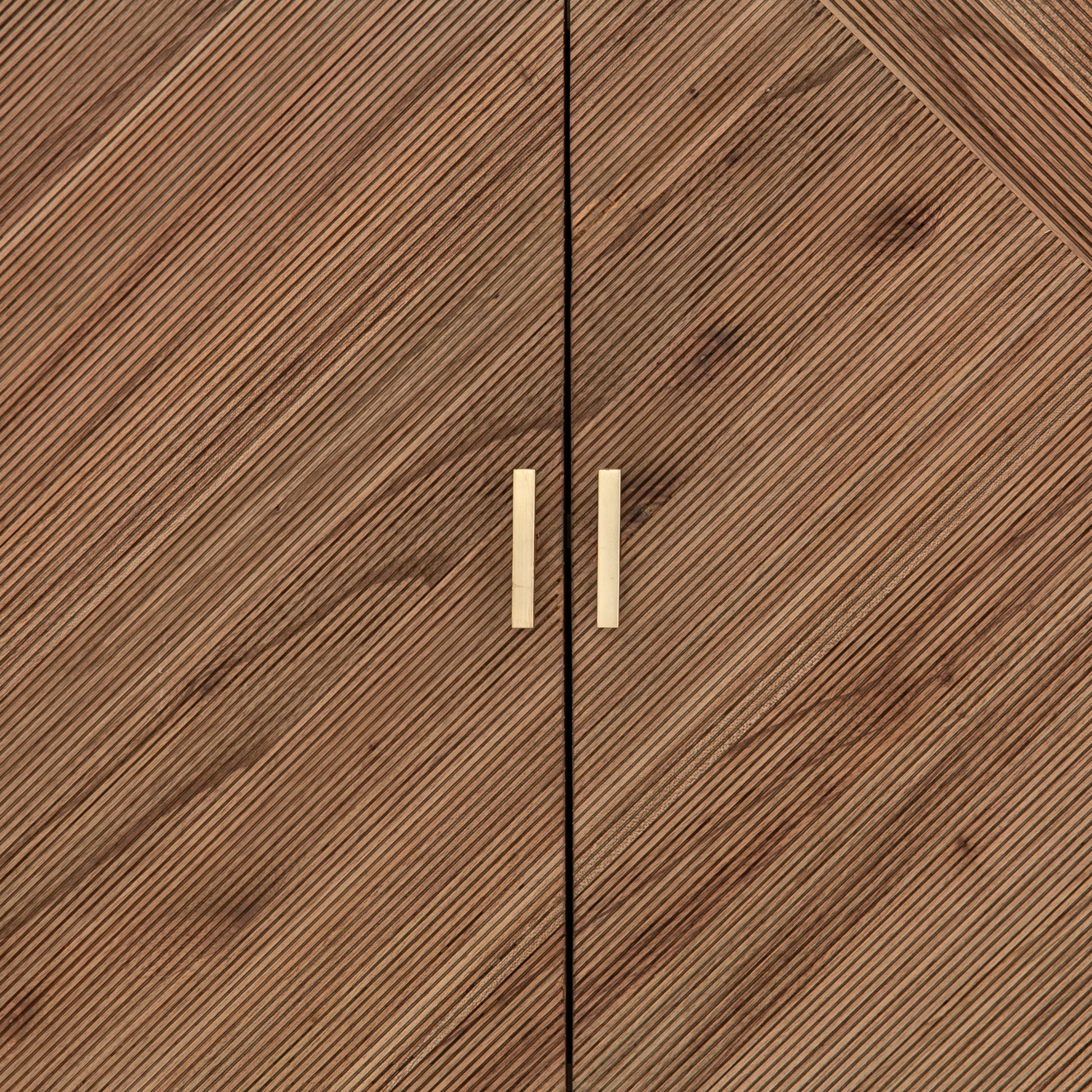 Caspian Sideboard by Four Hands. Made from ash veneer, resawn, iron in a eclectic & global style.