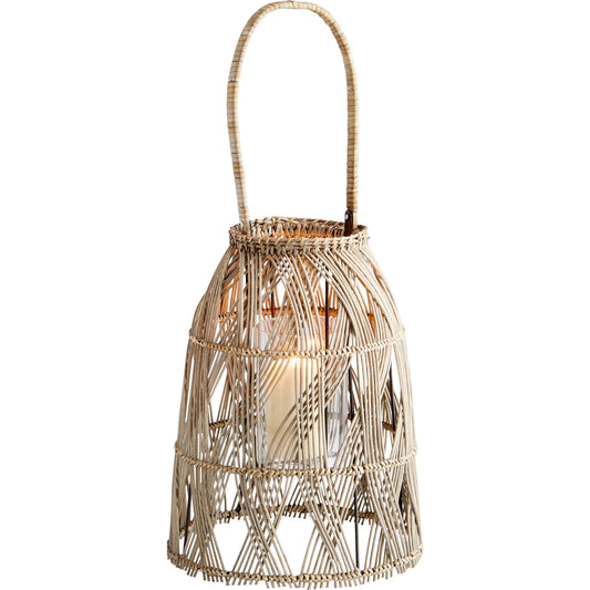 Clydesdale Candleholder by Cyan Design in rattan. Made from rattan, iron, glass in a eclectic & global style.