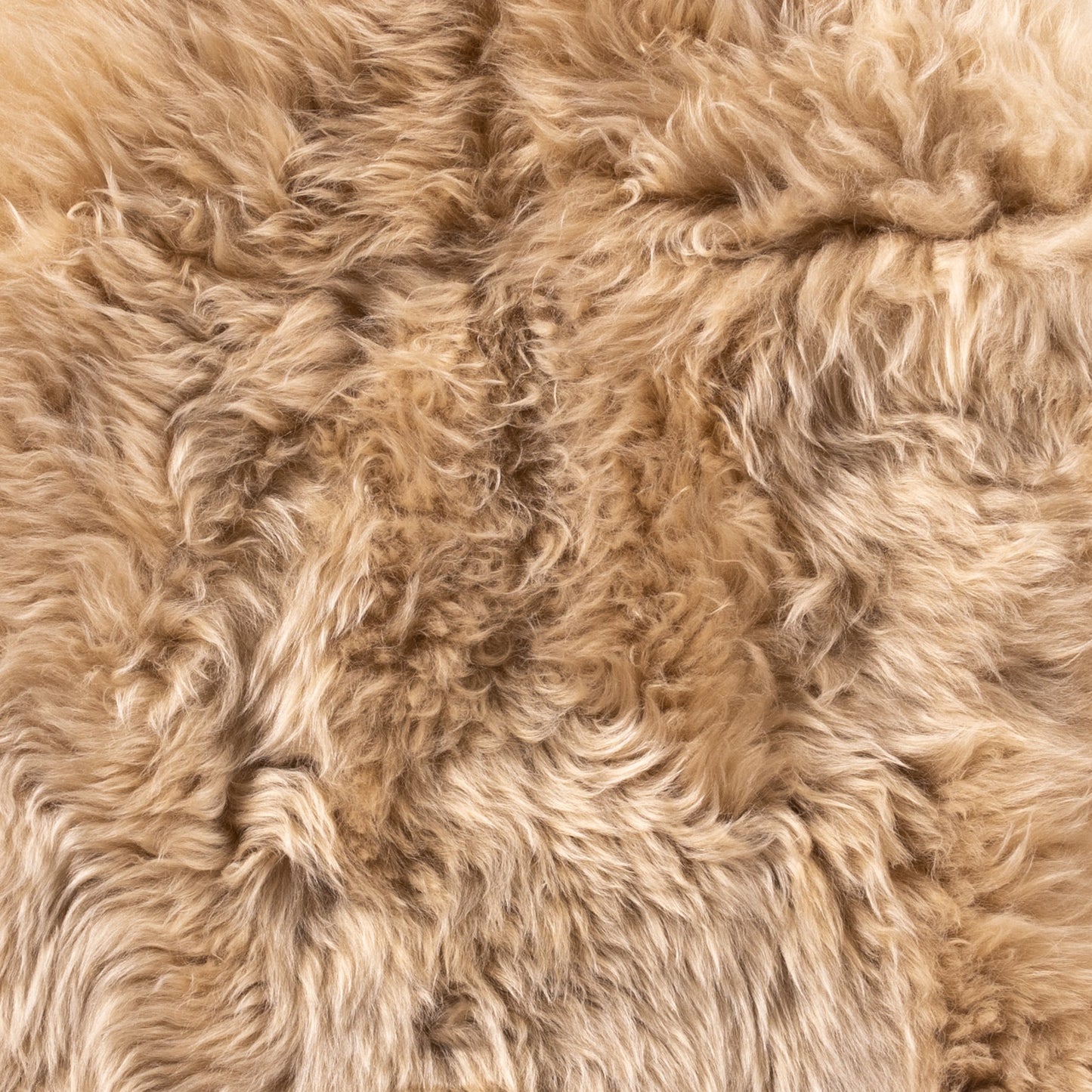 015 SI-1902172 | Closeup | Lalo Lambskin Throw by Four Hands. Made from shearling in a rustic style.