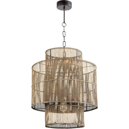 Hammond Pendant by Cyan Design in rattan. Made from bamboo, rattan, iron in a modern style.