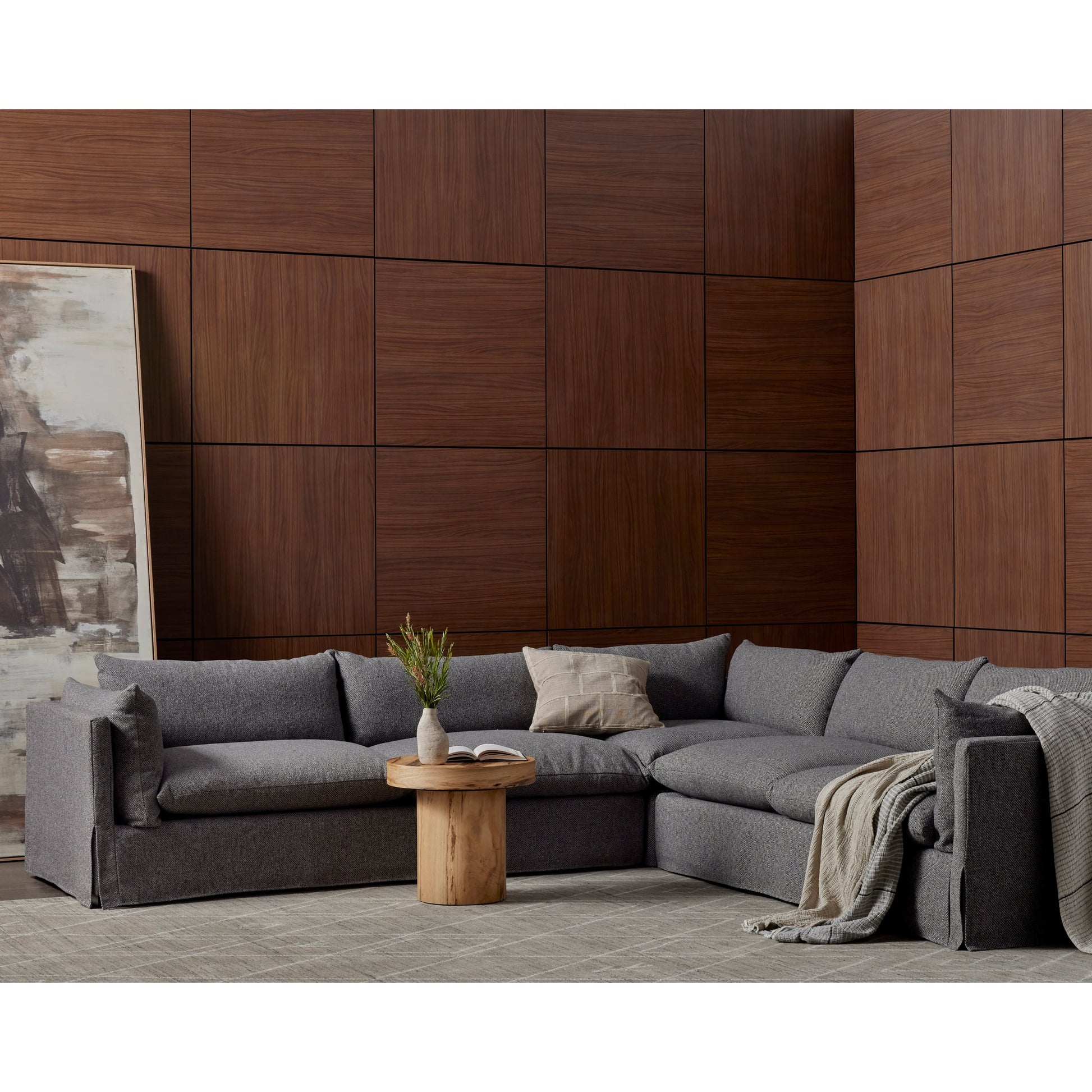 Habitat Slipcover 3-Piece Sectional by Four Hands. Made from unique in a modern style.