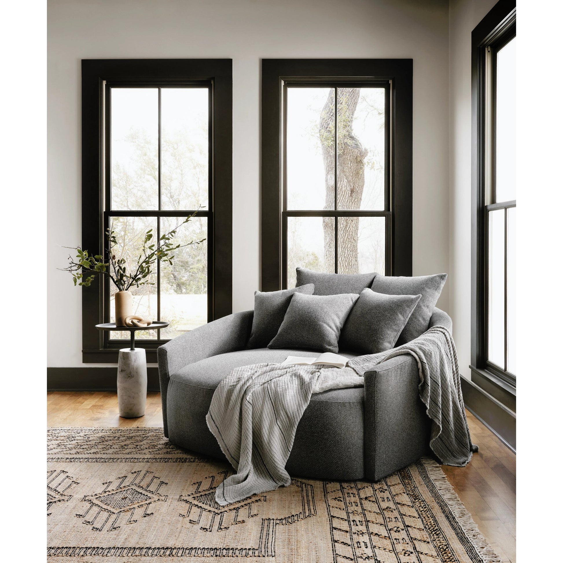 Chloe Media Lounger by Four Hands. Made from unique in a modern style.
