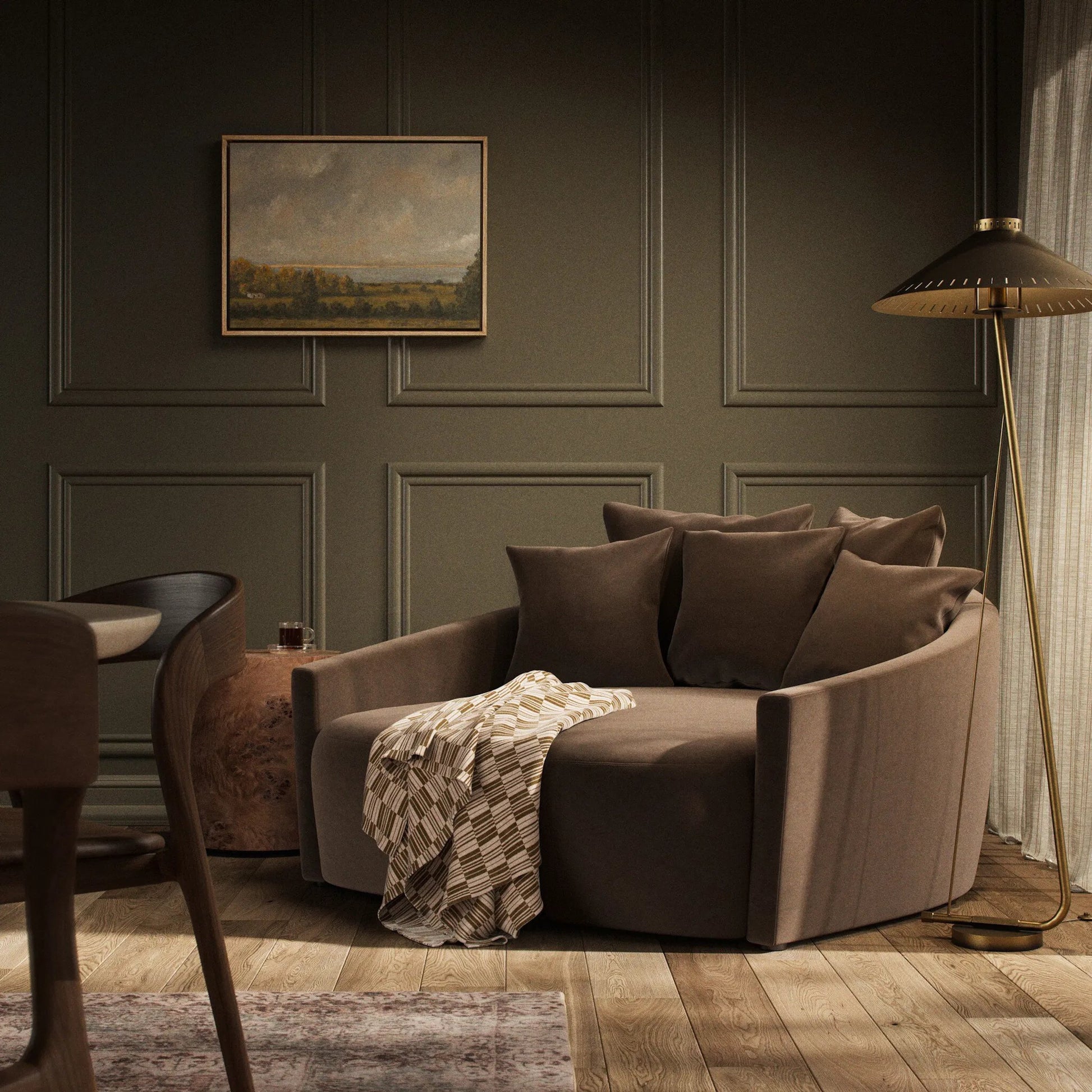 Chloe Media Lounger by Four Hands. Made from unique in a modern style.