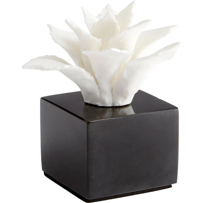 Calendine Sculpture by Cyan Design in white. Made from ceramic, marble in a modern style.