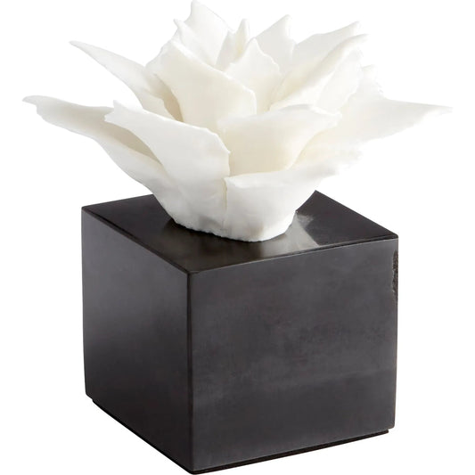 Calendine Sculpture by Cyan Design in white. Made from ceramic, marble in a modern style.