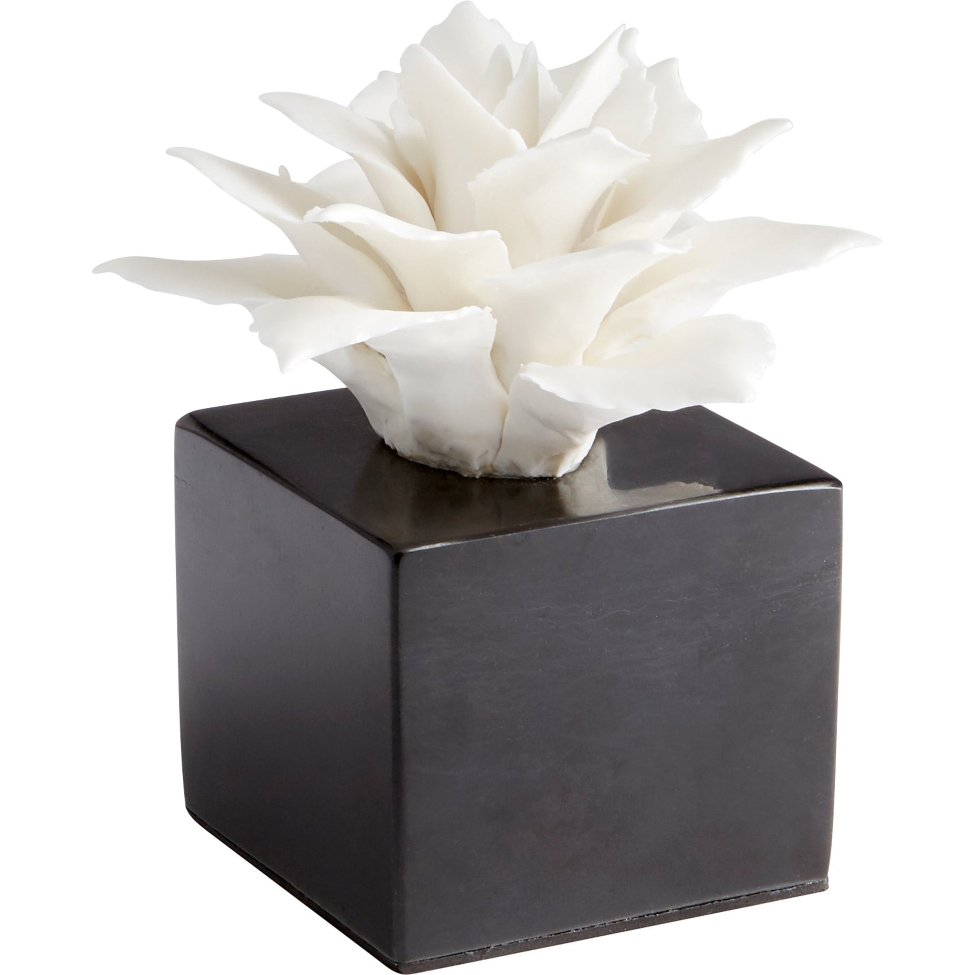 Calendine Sculpture by Cyan Design in white. Made from ceramic, marble in a modern style.