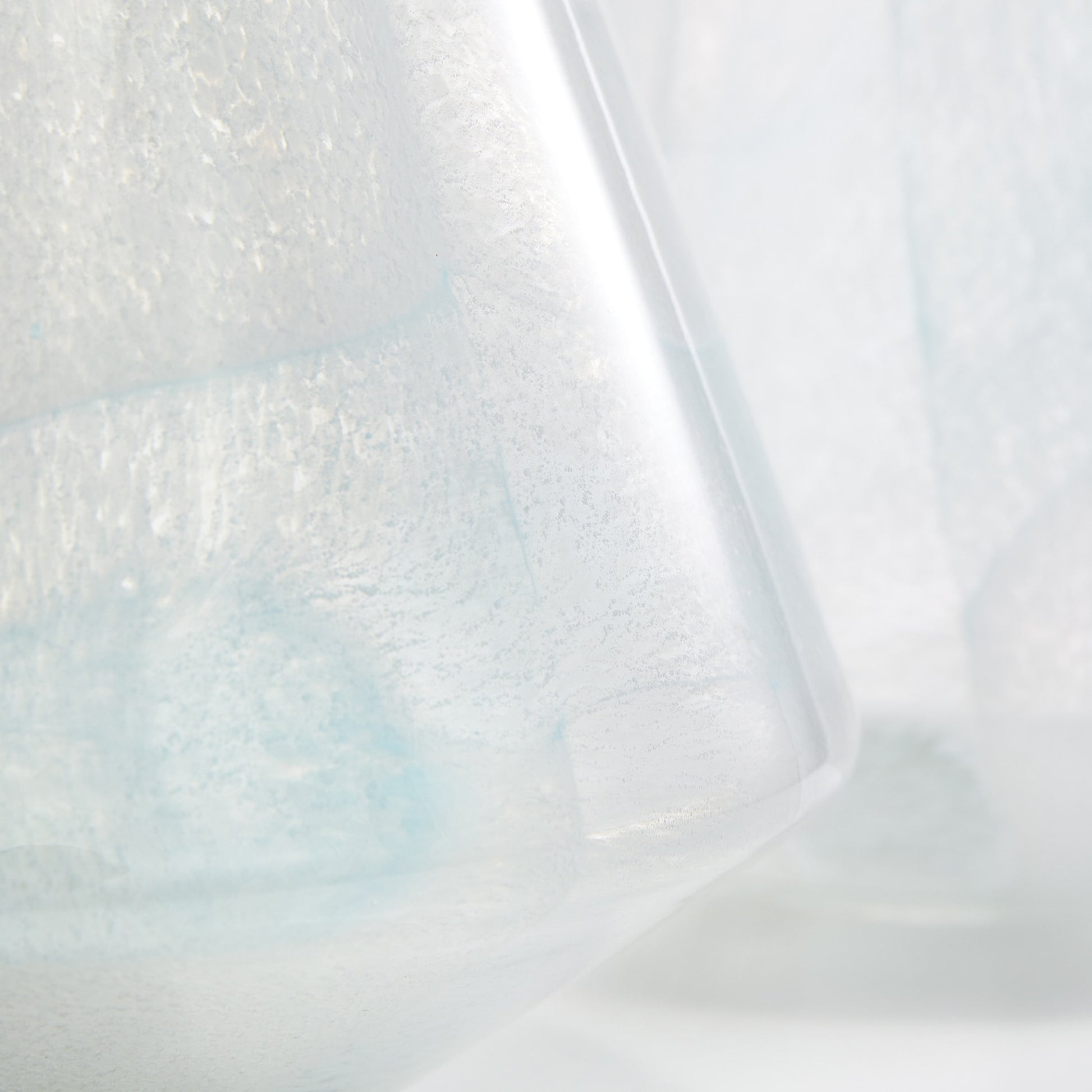 Backdrift Vase by Cyan Design in sky blue, white. Made from glass in a modern style.