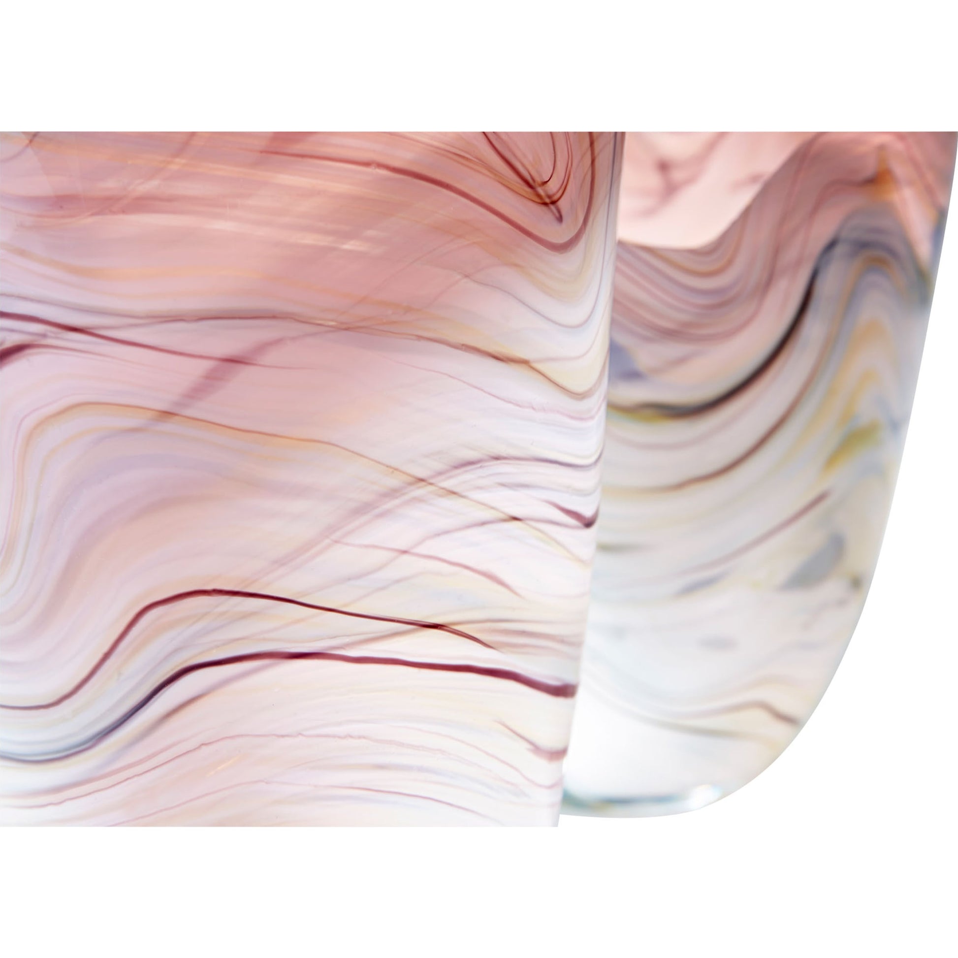 Sao Vase by Cyan Design in purple, white. Made from glass in a modern style.