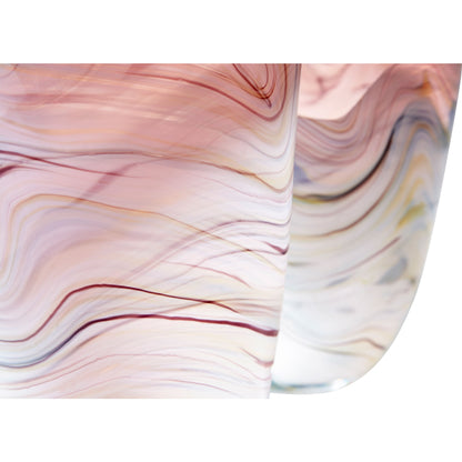 Sao Vase by Cyan Design in purple, white. Made from glass in a modern style.