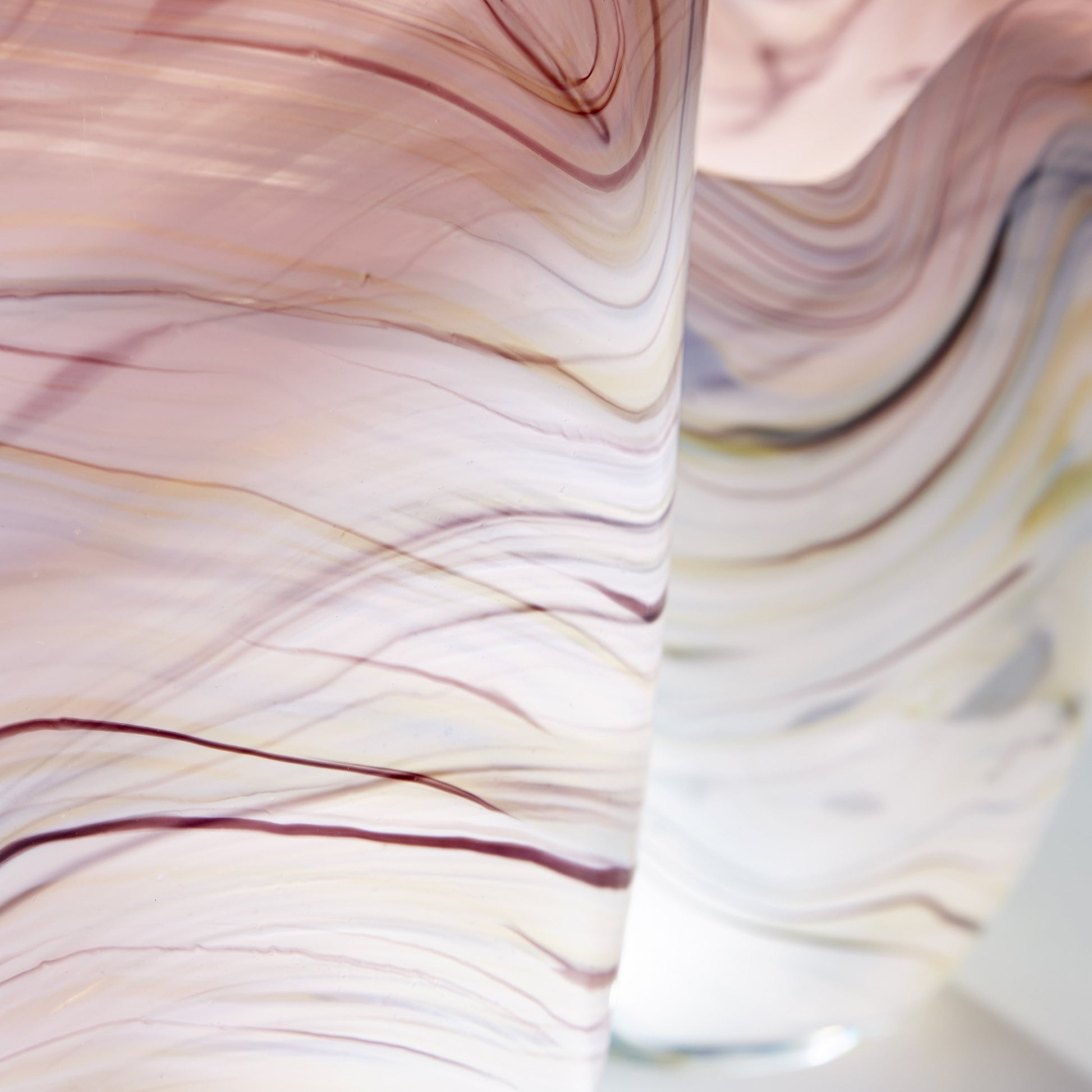 Sao Vase by Cyan Design in purple, white. Made from glass in a modern style.