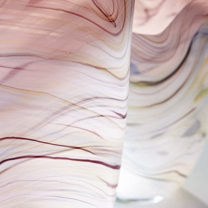 Sao Vase by Cyan Design in purple, white. Made from glass in a modern style.