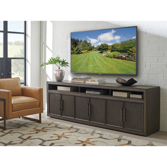 Hampton Long Media Console by Sligh in graphite. Made from unique in a traditional style.