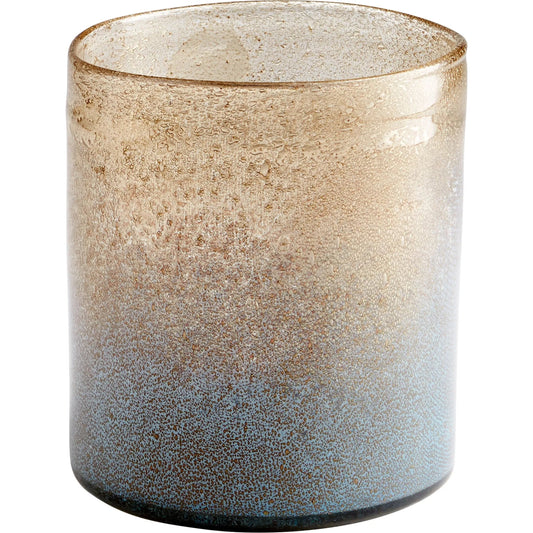 Triton Vase by Cyan Design in blue, gold dust. Made from glass in a eclectic & global style.