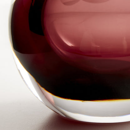 Rosalind Vase by Cyan Design in blush. Made from glass in a modern style.