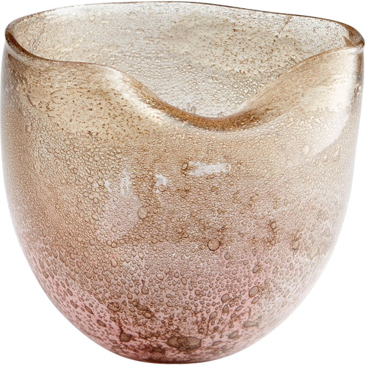 Prospero Vase by Cyan Design in purple, gold dust. Made from glass in a transitional style.