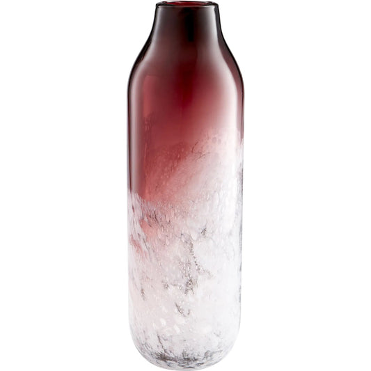 Perdita Vase by Cyan Design in purple, white. Made from glass in a modern style.