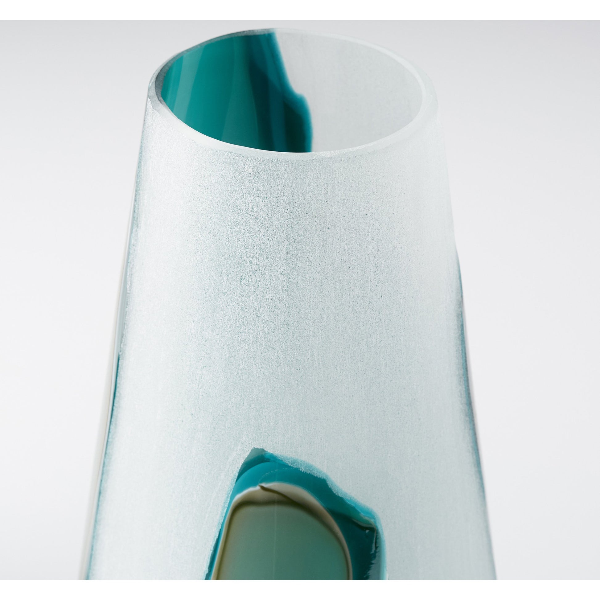 Ferdinand Vase by Cyan Design in green, white. Made from glass in a coastal style.