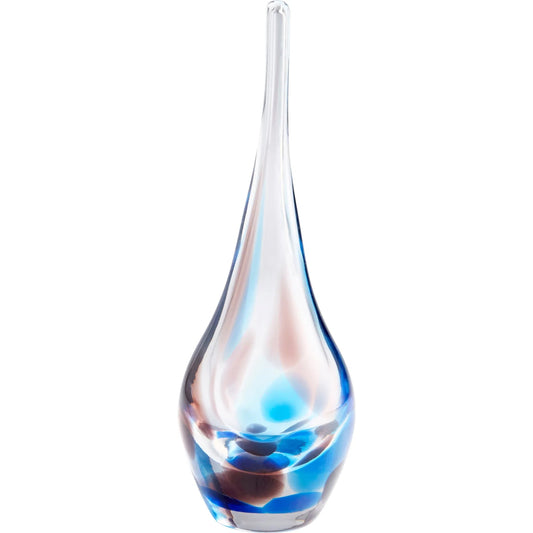 Pandora Vase by Cyan Design in amber, blue. Made from glass in a coastal style.