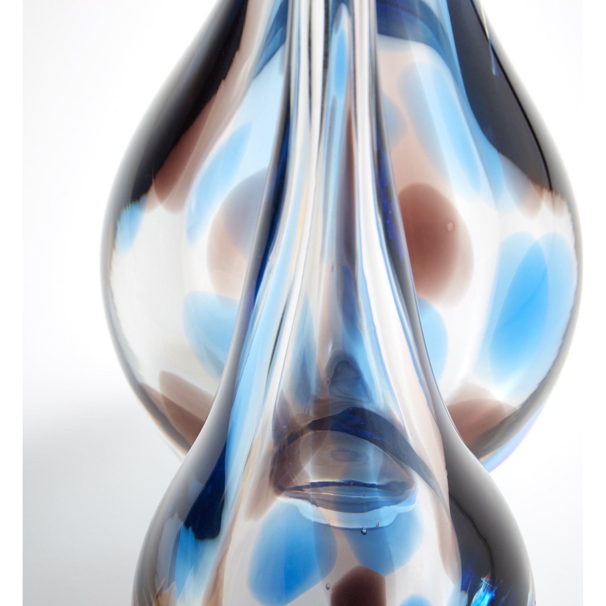 Pandora Vase by Cyan Design in amber, blue. Made from glass in a coastal style.
