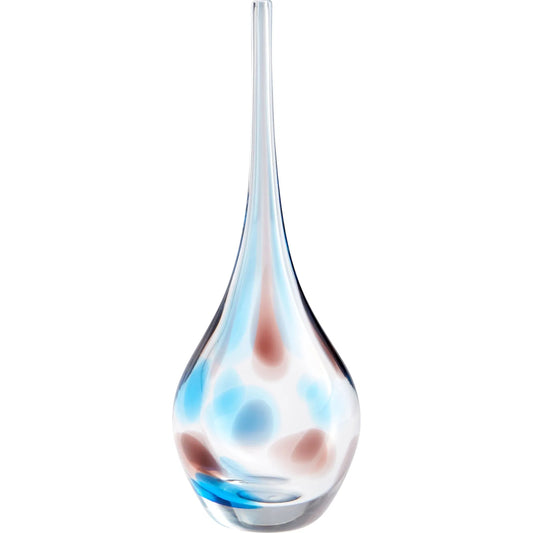 Pandora Vase by Cyan Design in amber, blue. Made from glass in a coastal style.