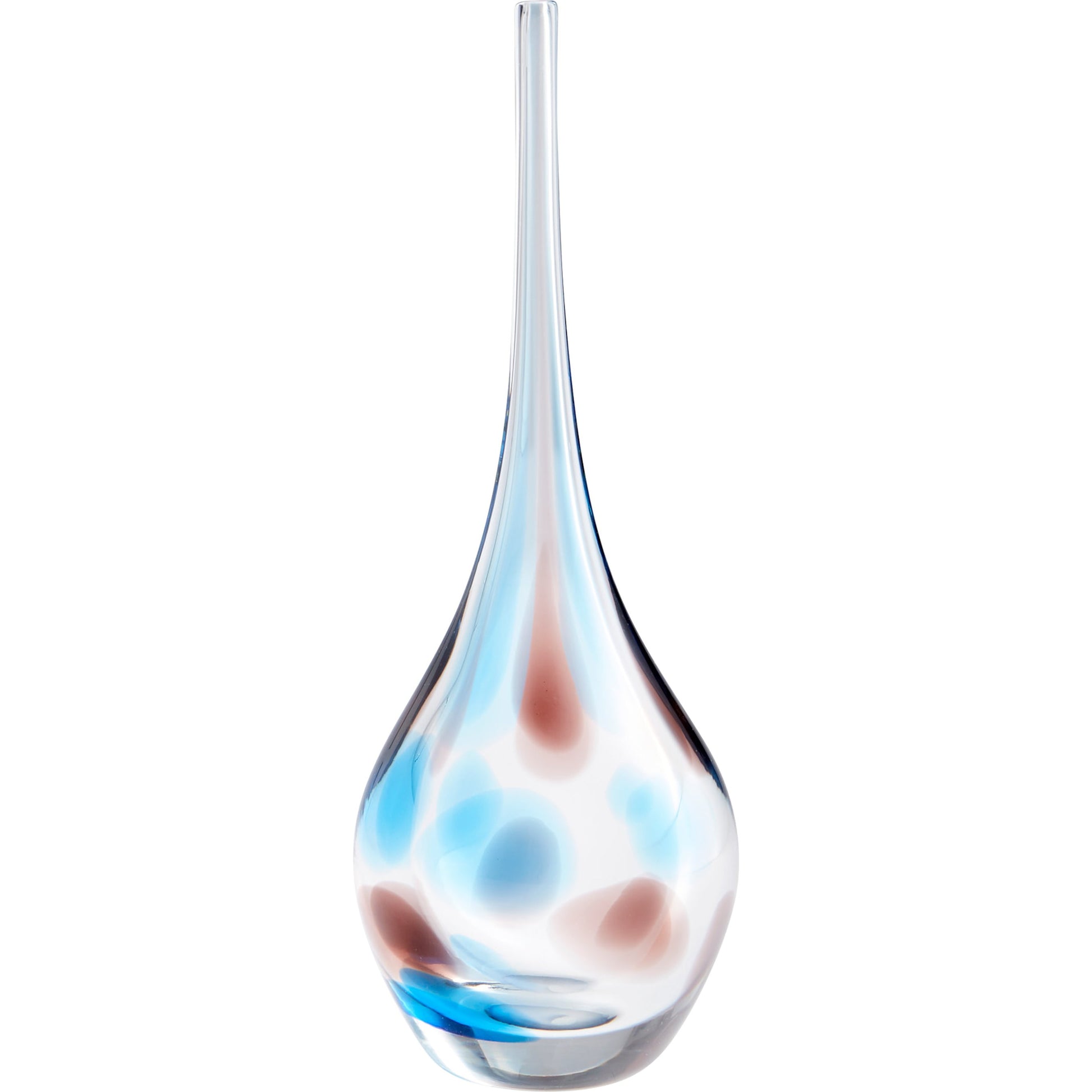 Pandora Vase by Cyan Design in amber, blue. Made from glass in a coastal style.