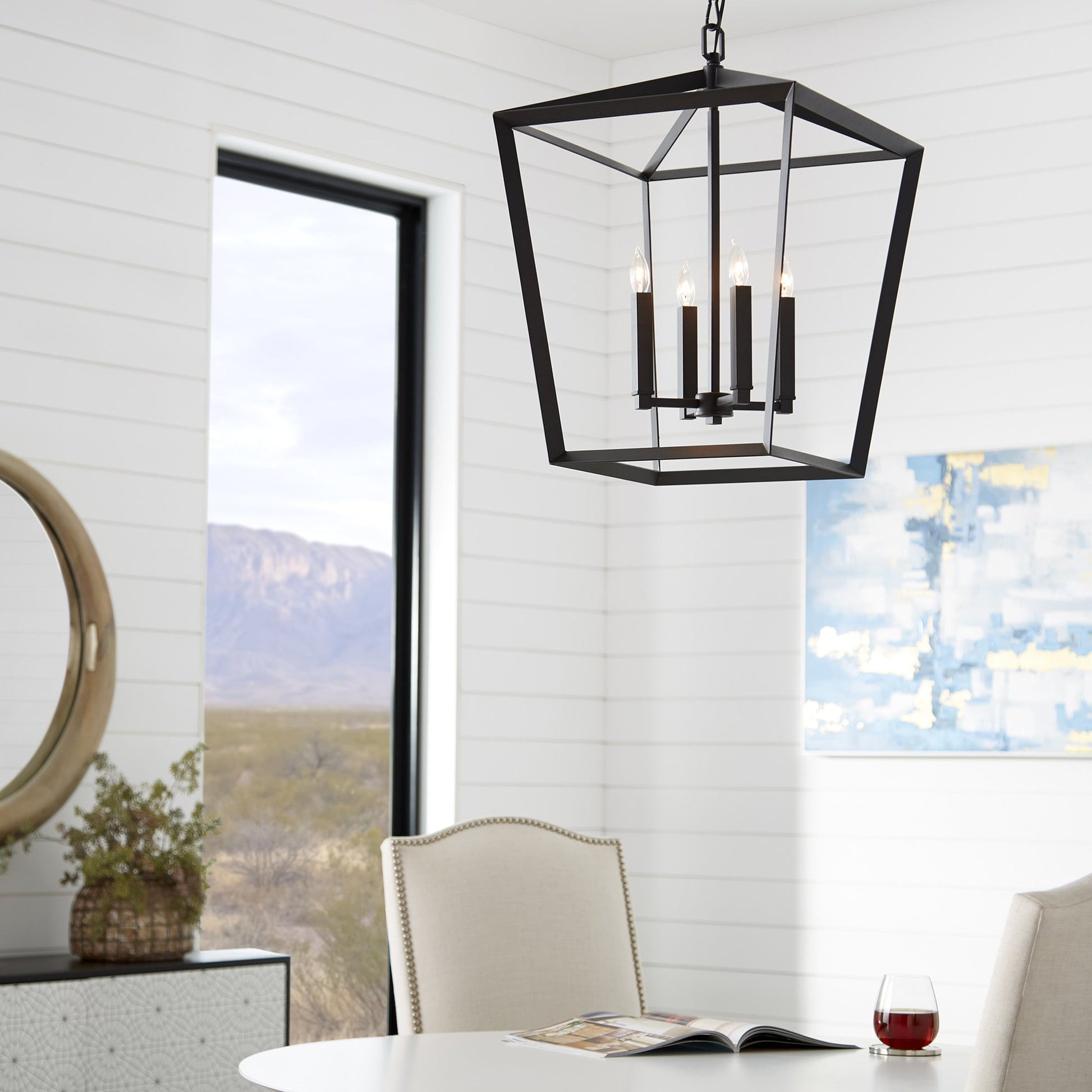 Hyperion Chandelier by Cyan Design. Made from iron in a cottage & farmhouse style.