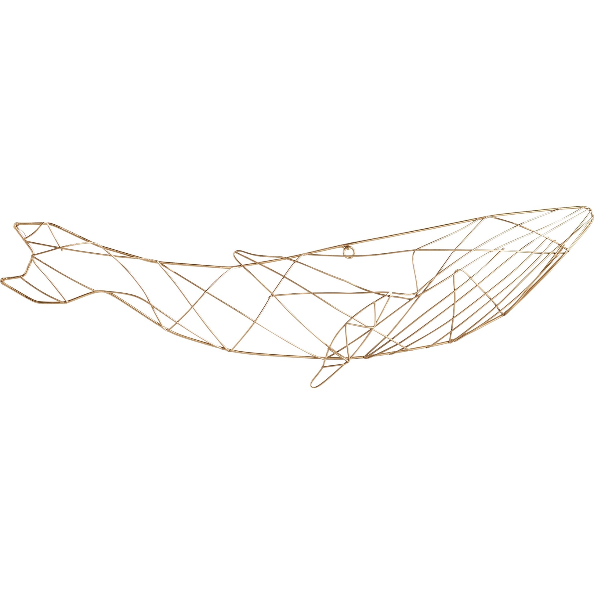 Whale of a Wall Art by Cyan Design in gold. Made from iron in a coastal style.