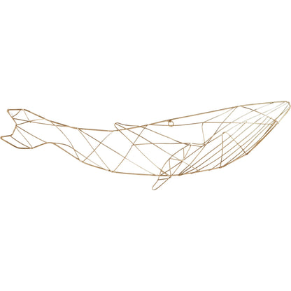 Whale of a Wall Art by Cyan Design in gold. Made from iron in a coastal style.