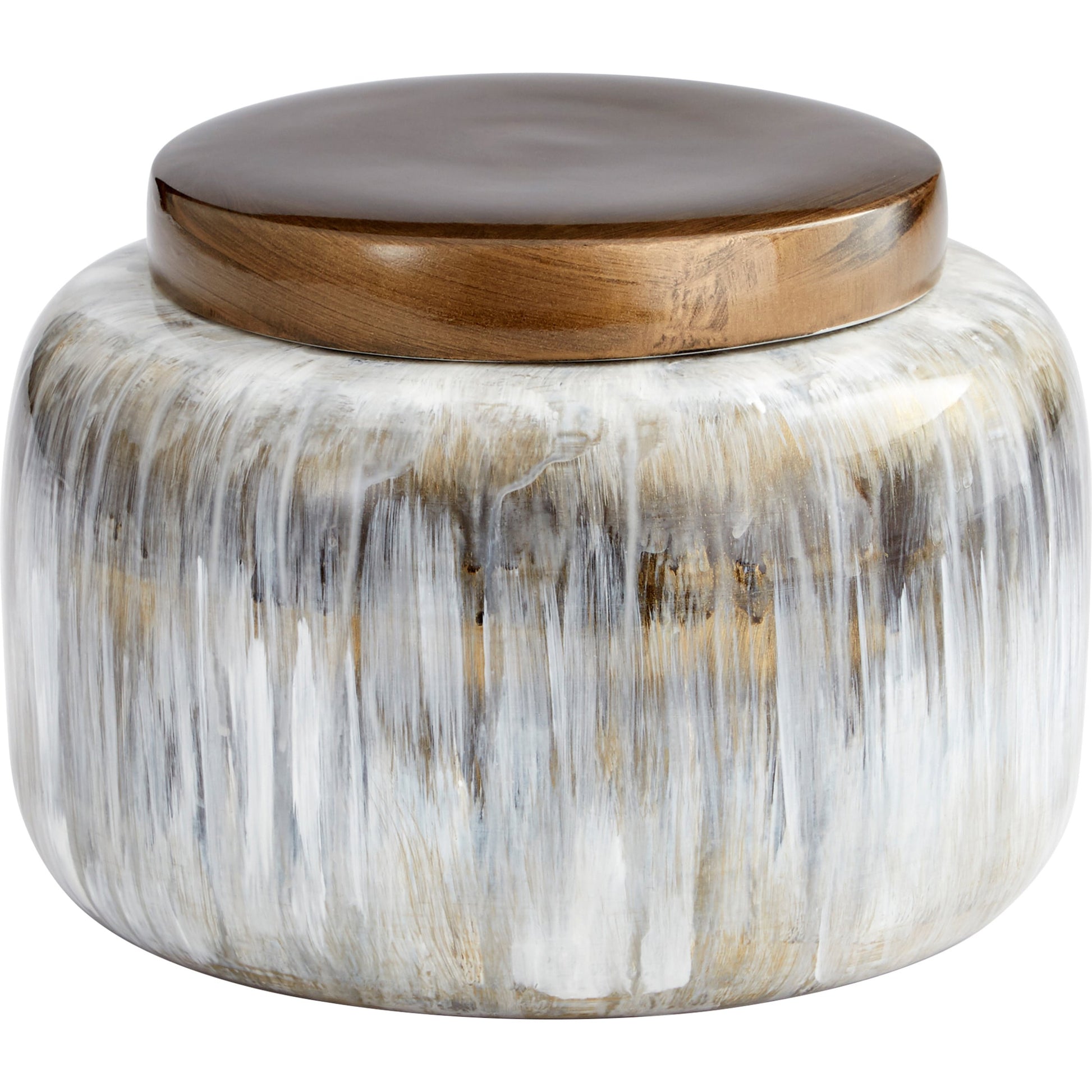 Spirit Drip Vase by Cyan Design in olive glaze. Made from porcelain in a modern style.