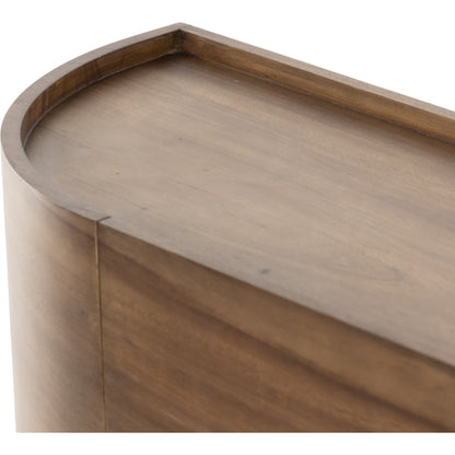 Lunas Sideboard by Four Hands. Made from thick guanacaste veneer, iron, engineered hardwood in a rustic style.