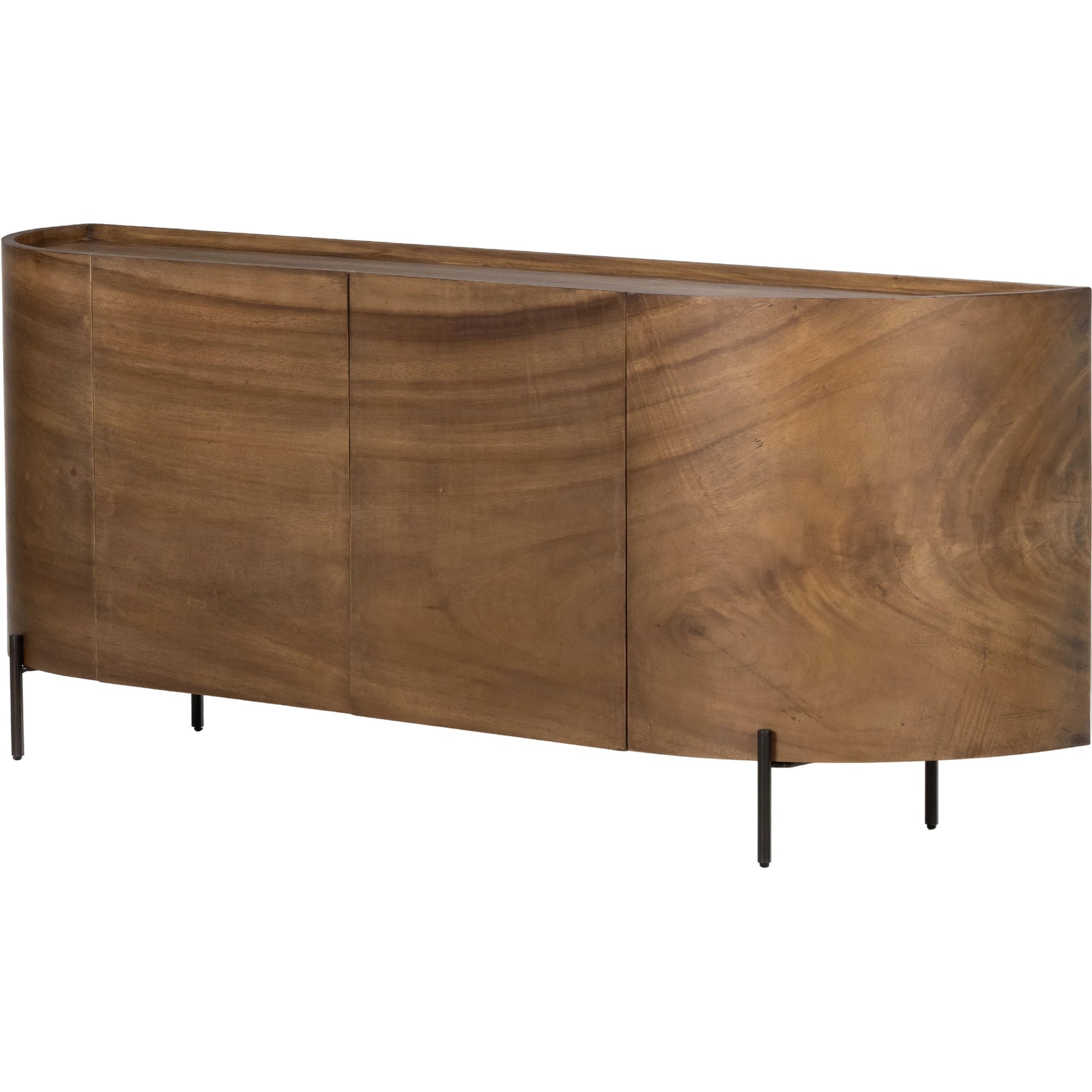 Lunas Sideboard by Four Hands. Made from thick guanacaste veneer, iron, engineered hardwood in a rustic style.