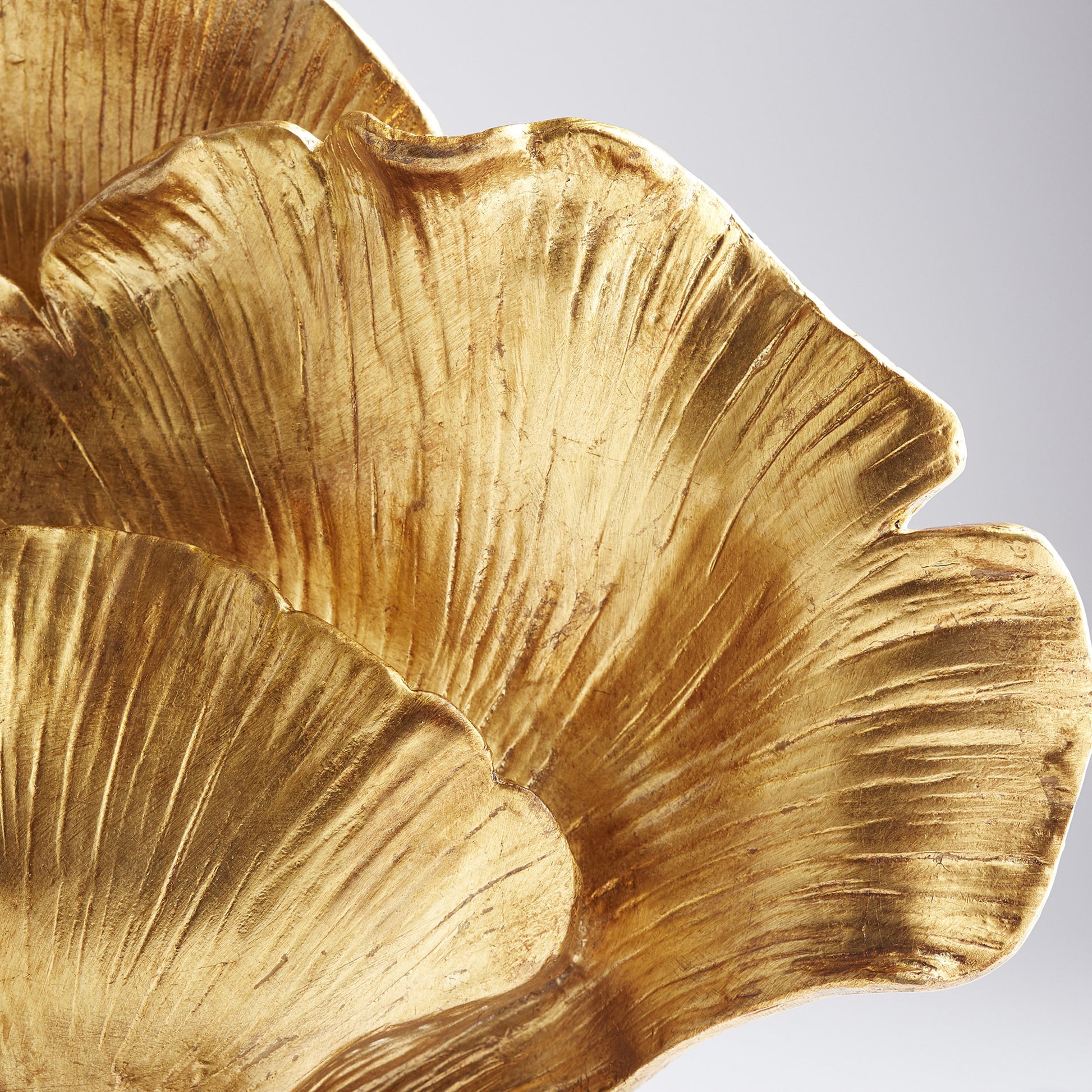 Gilded Bloom Sculpture by Cyan Design in gold. Made from resin, marble in a transitional style.