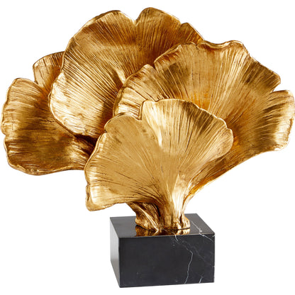 Gilded Bloom Sculpture by Cyan Design in gold. Made from resin, marble in a transitional style.