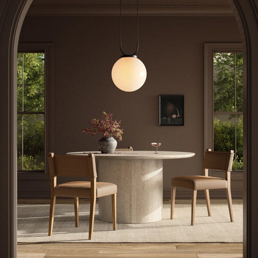 Ferris Dining Chair by Four Hands in maestro camel, burnished parawood. Made from top grain leather, solid parawood in a unique style.