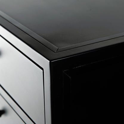Belmont Tall Dresser by Four Hands in black. Made from iron in a transitional style.