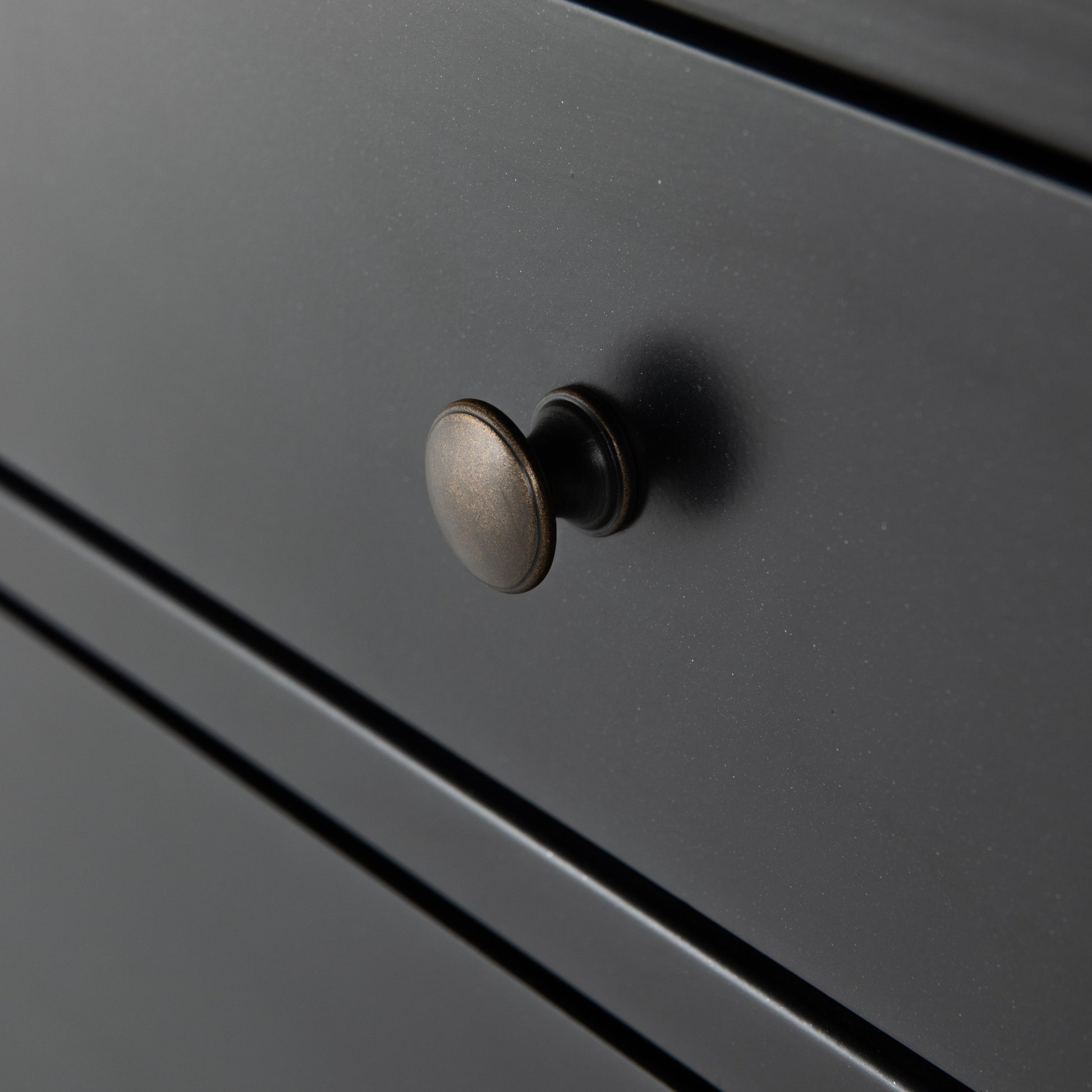 Belmont Tall Dresser by Four Hands in black. Made from iron in a transitional style.