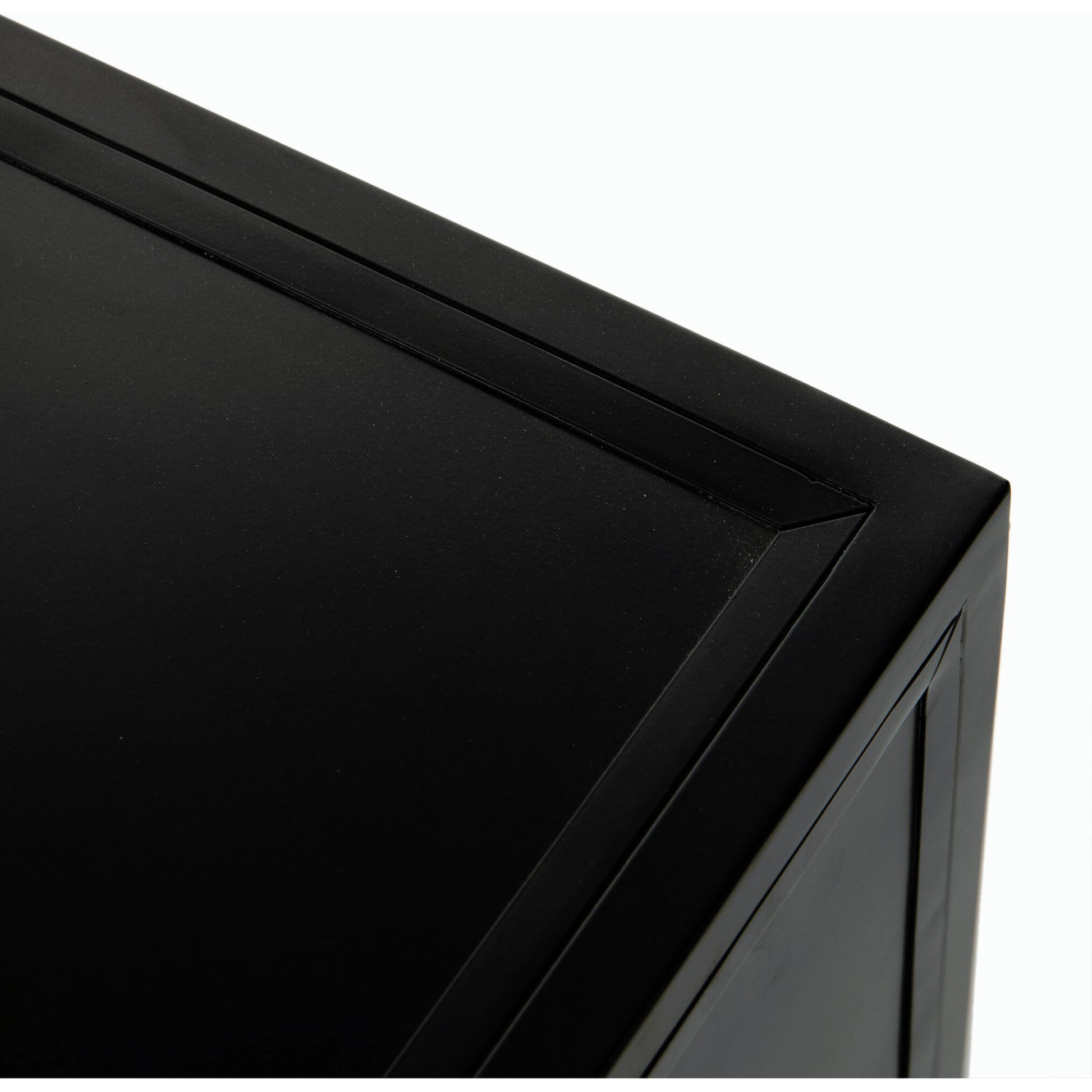 Belmont Storage Nightstand by Four Hands in black. Made from iron in a modern style.