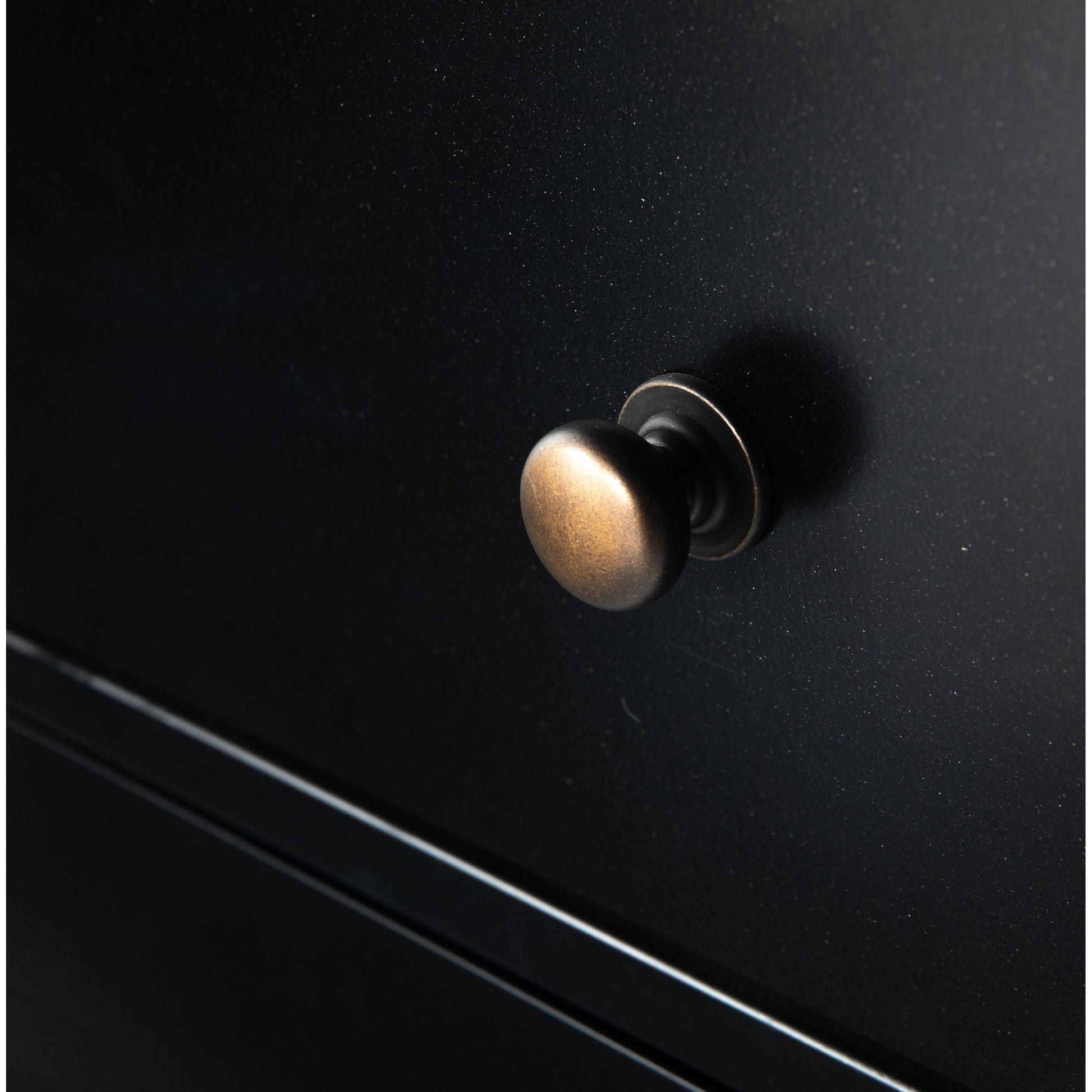 Belmont Storage Nightstand by Four Hands in black. Made from iron in a modern style.