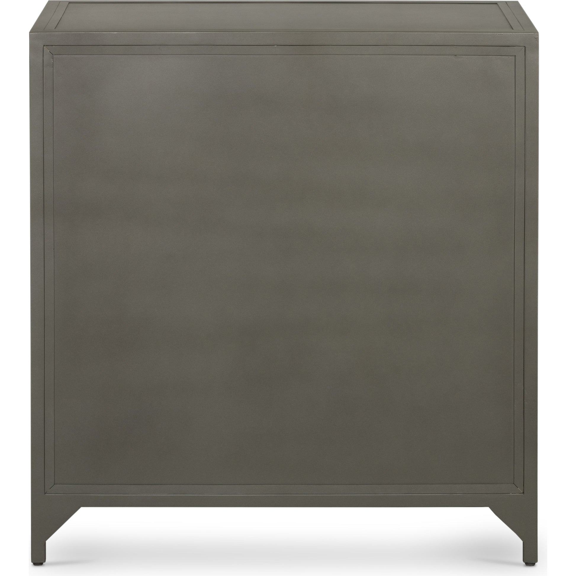 Belmont Storage Nightstand by Four Hands in black. Made from iron in a modern style.