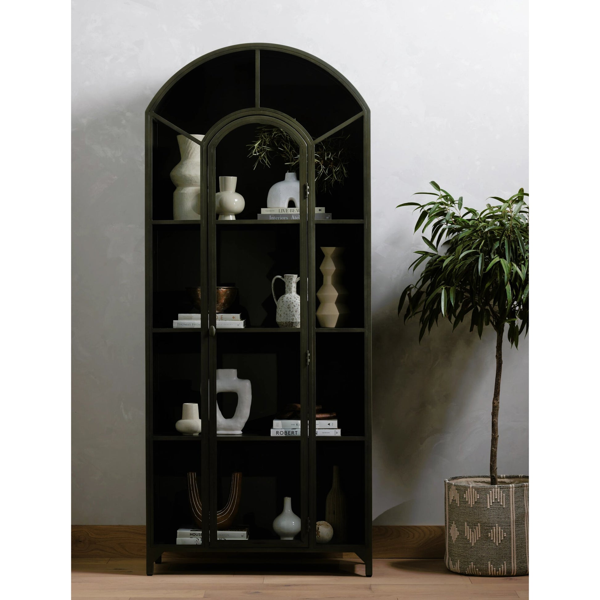Belmont Cabinet by Four Hands. Made from iron in a transitional style.